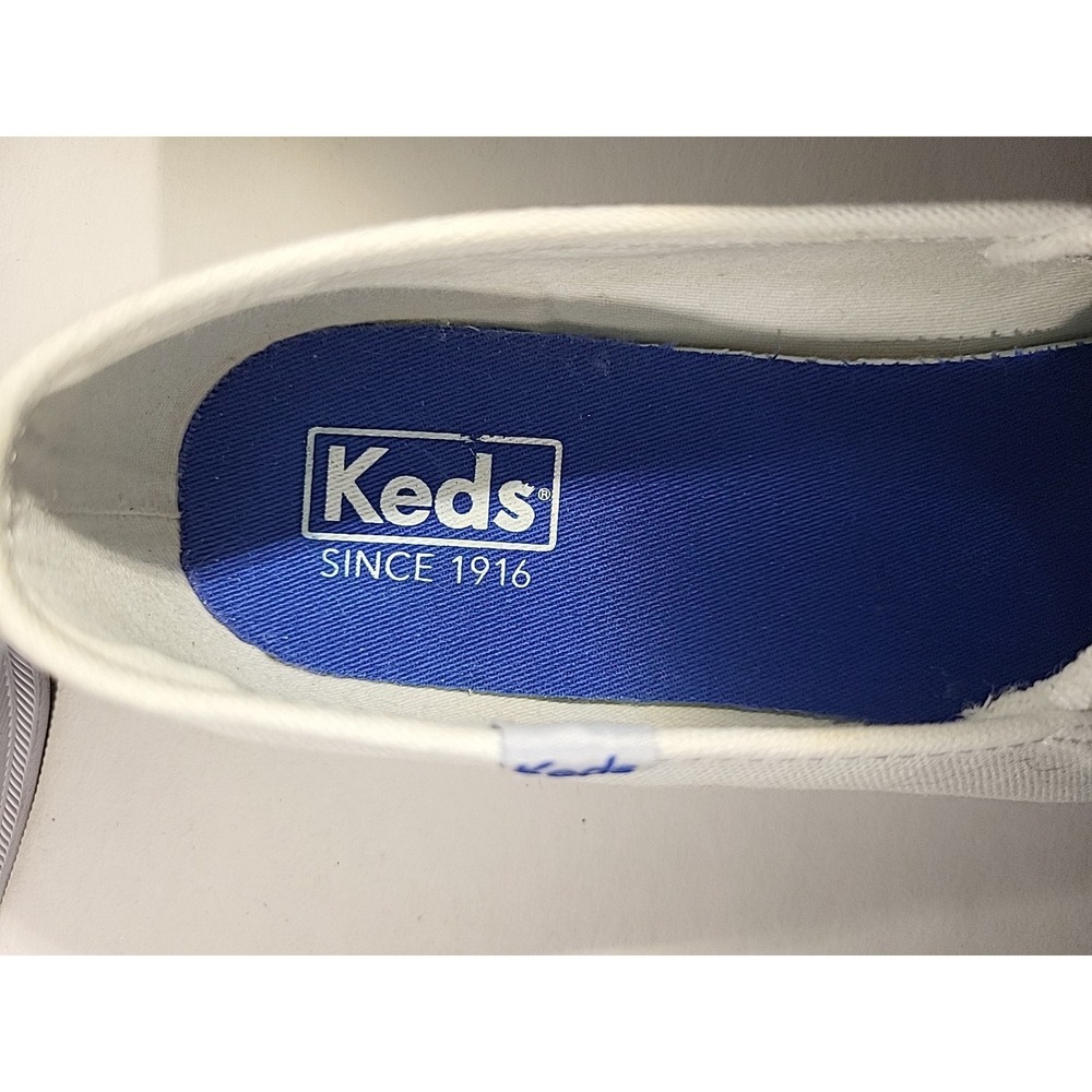 Keds‎ Women's Double Decker Slip‑On Sneakers White Canvas Size 10 - Picture 8 of 8